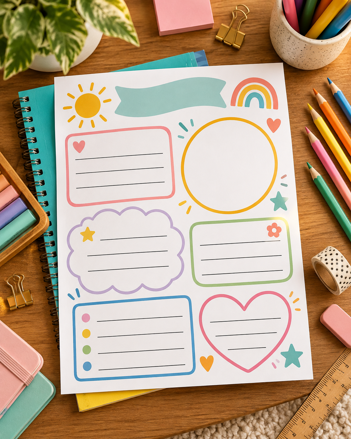 All About Me printable worksheet for a first-day classroom activity