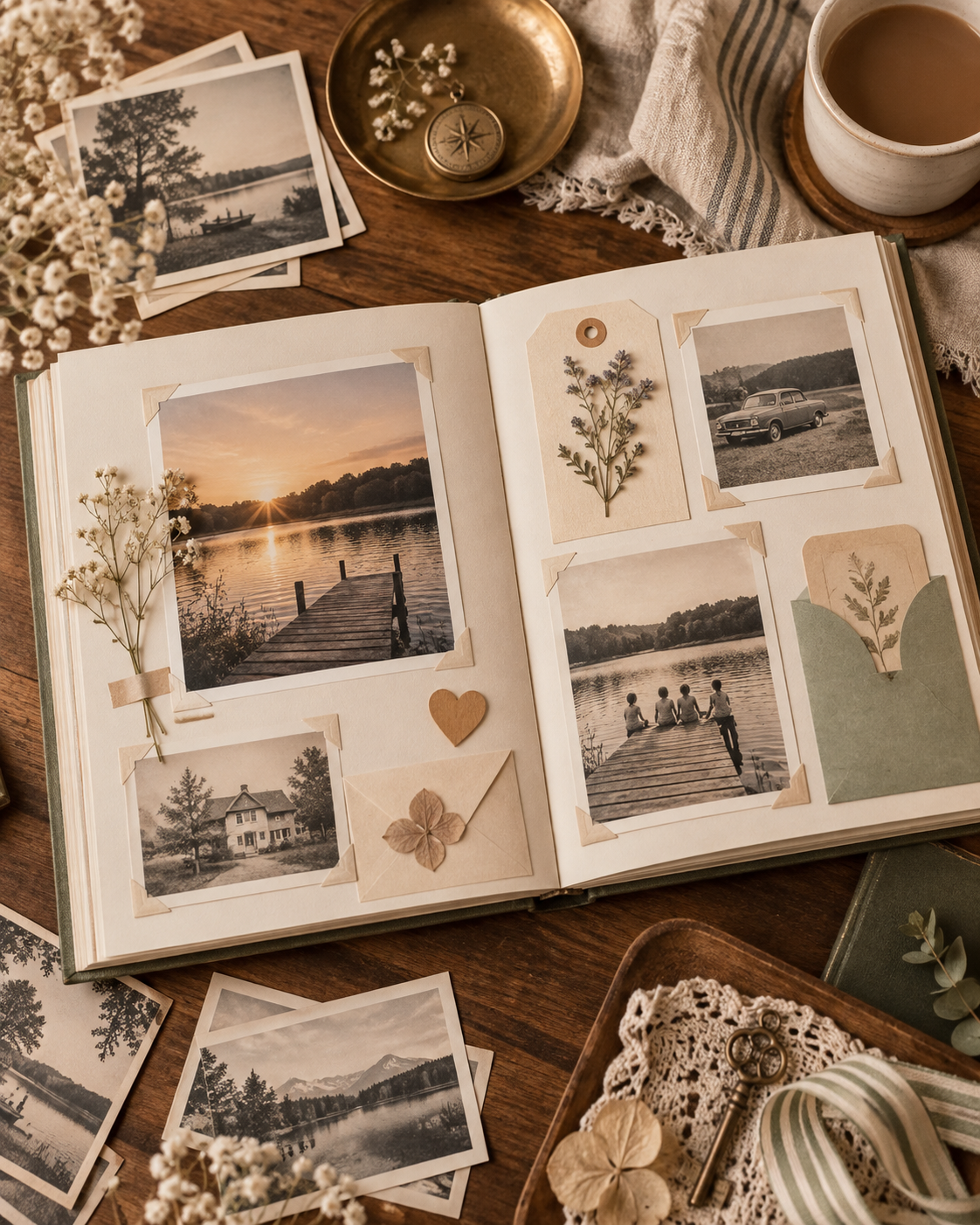 Family memory book printable keepsake pages